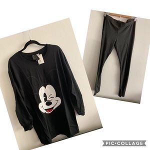 Mickey Mouse women’s pajama set. Size medium.